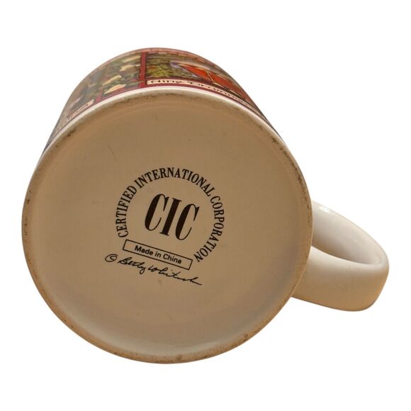 Twelve Days Of Christmas Coffee Mug Cup Days Betty Whitaker CIC Complete Set 4 - Picture 16 of 16